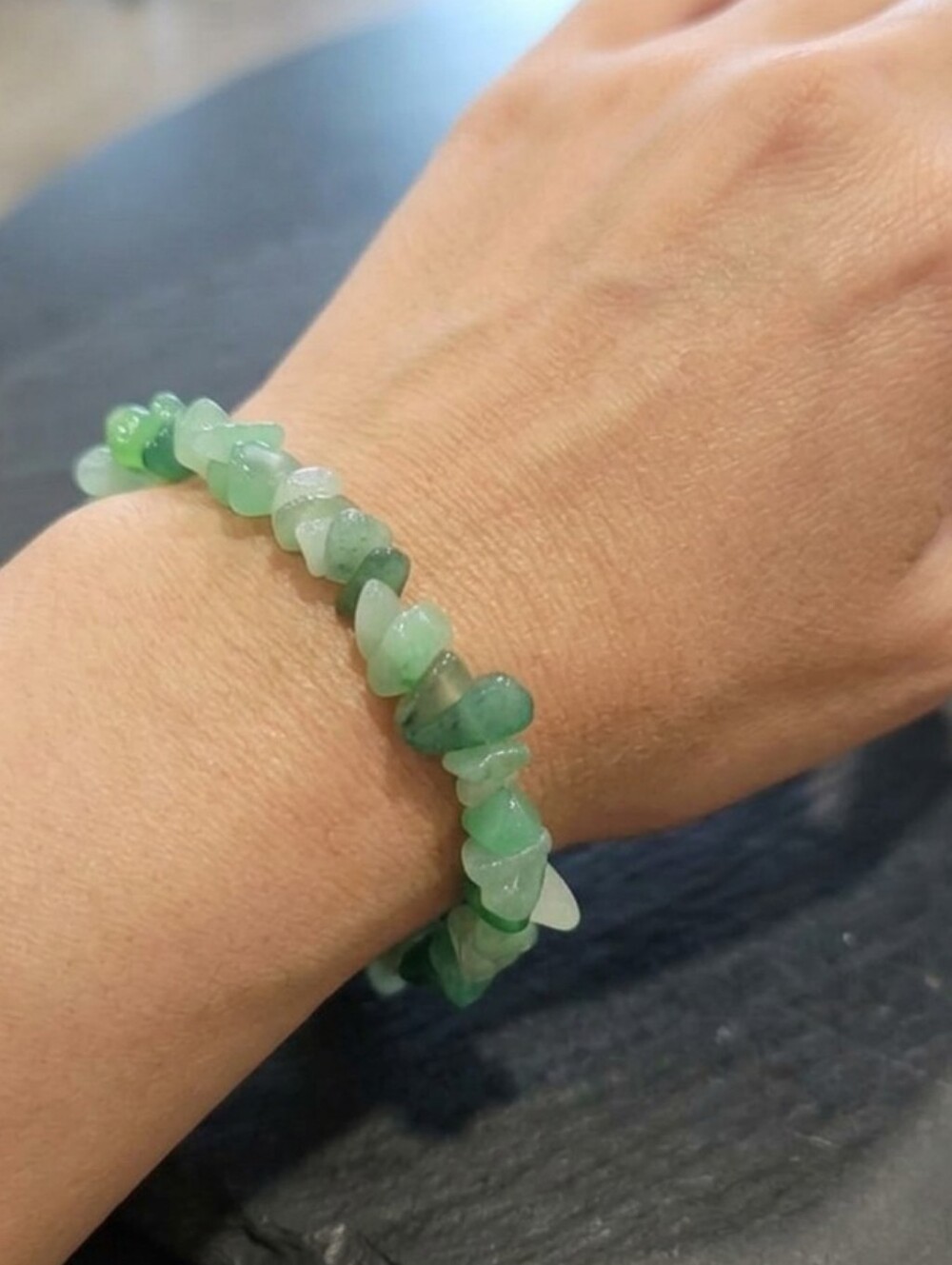Green Aventurine Crystal Chip Bracelet